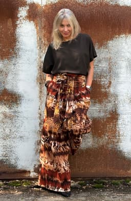 Palazzo Pants — Safari with Sash
