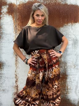 Palazzo Pants — Safari with Sash