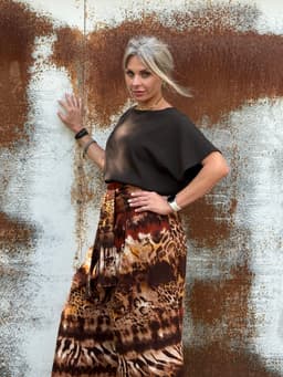 Palazzo Pants — Safari with Sash