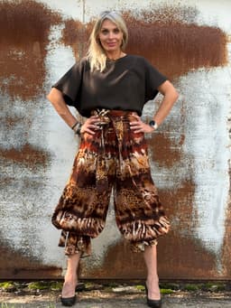 Palazzo Pants — Safari with Sash