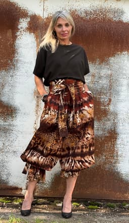 Palazzo Pants — Safari with Sash