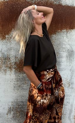 Palazzo Pants — Safari with Sash