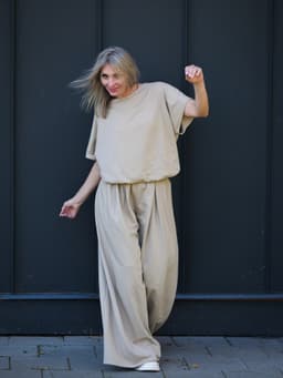 Vest & Top Set — Sand