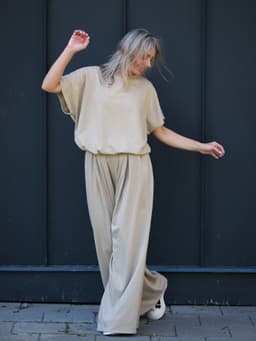 Vest & Top Set — Sand