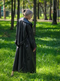Trench Coat with Belt — Cranberry