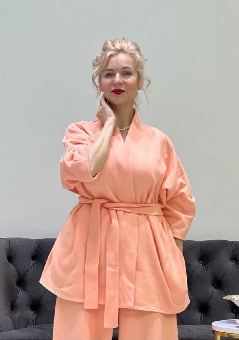 Brushed Kaftan with Headband