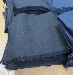 Craft Fabric — Loopback Fleece, 100% Cotton, Black