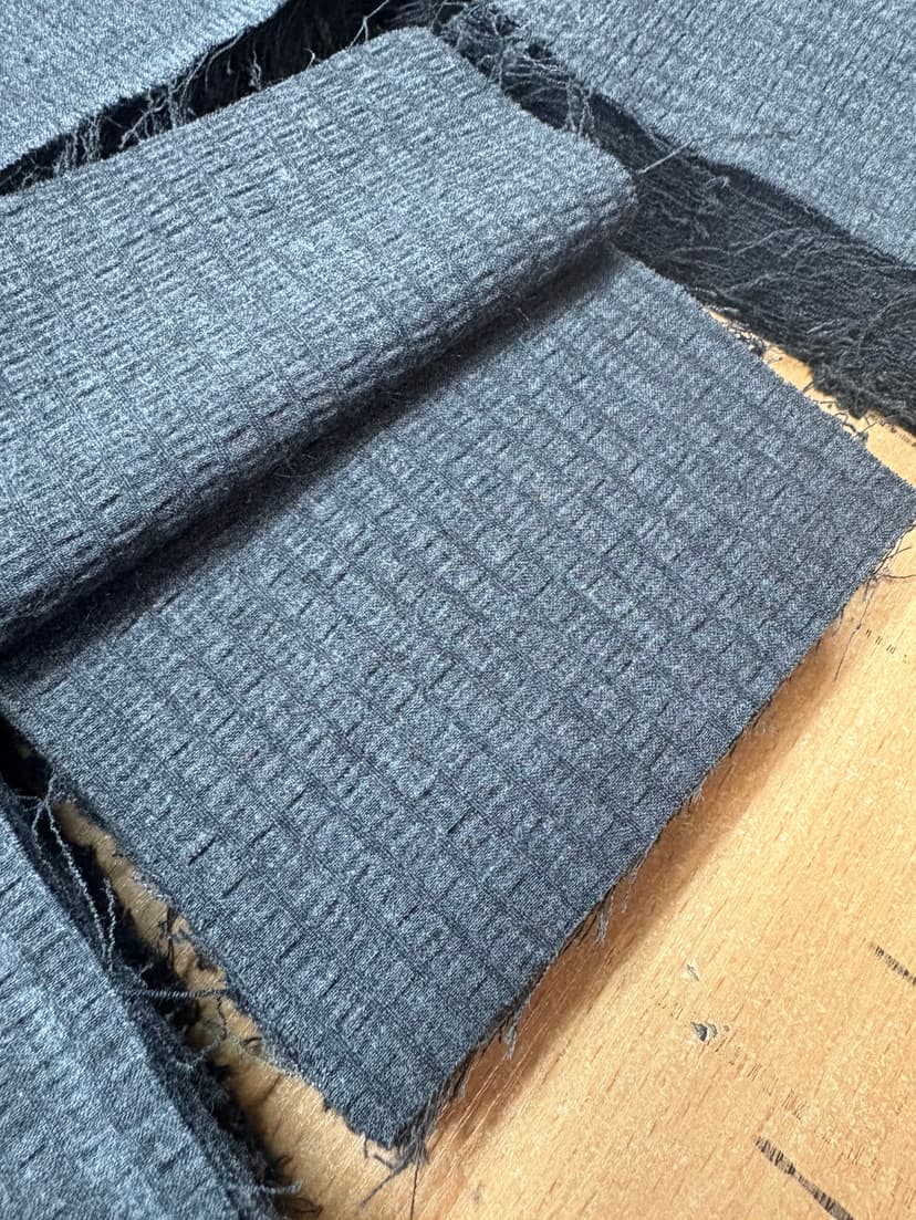 Waffle Fabric — Grey, Light, Pack of 60