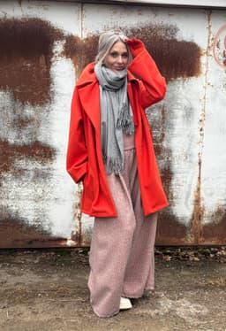 Palazzo Pants & Sash — Coating Fabric