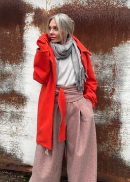 Palazzo Pants & Sash — Coating Fabric