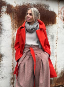 Palazzo Pants & Sash — Coating Fabric
