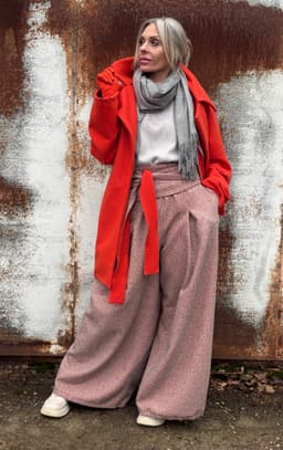 Palazzo Pants & Sash — Coating Fabric