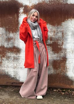 Palazzo Pants & Sash — Coating Fabric