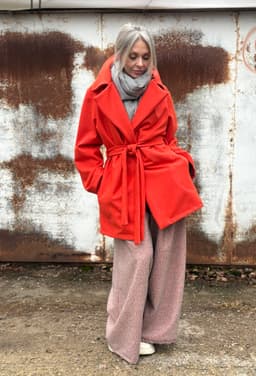Palazzo Pants & Sash — Coating Fabric