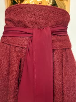 Sash — Wine, French Lace