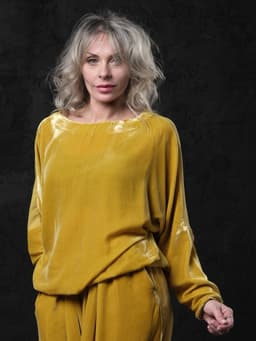 Set: Palazzo Pants & Reversible Longsleeve — Velvet & Silk