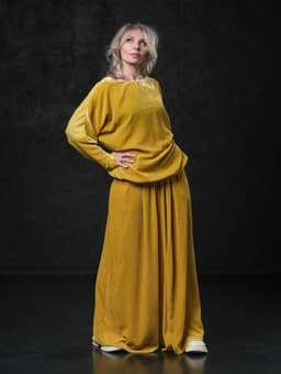 Set: Palazzo Pants & Reversible Longsleeve — Velvet & Silk
