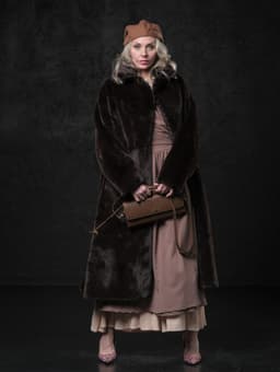 Faux Fur Coat — Chocolate, Classic
