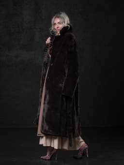 Faux Fur Coat — Chocolate, Classic
