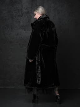 Faux Fur Coat — Black, Classic