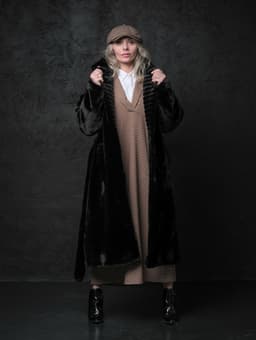 Faux Fur Coat — Black, Classic