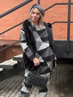 Creased Pants, Longsleeve & Sash Set — Black & White