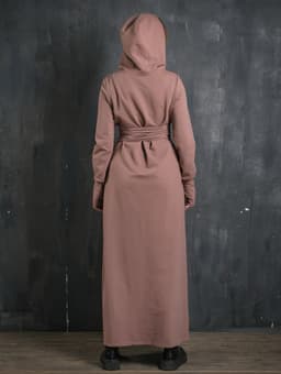 Assassin Dress — 2-Thread Fleece, Cocoa