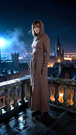 Assassin Dress — 2-Thread Fleece, Cocoa