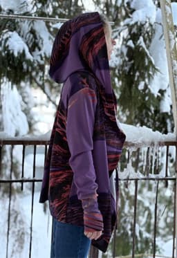Robe & Tank Top Set — Purple Watercolor