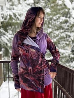 Robe & Tank Top Set — Purple Watercolor