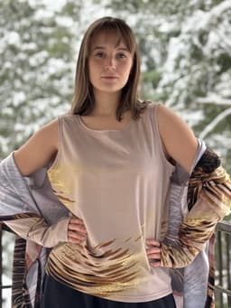 Robe & Tank Top Set — Desert Watercolor