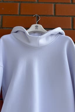 Hoodie — White, Unisex, Brushed