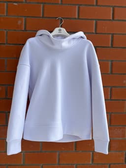Hoodie — White, Unisex, Brushed