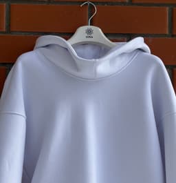 Hoodie — White, Unisex, Brushed