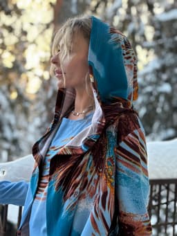 Robe & Tank Top Set — Azure