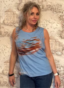 Robe & Tank Top Set — Azure