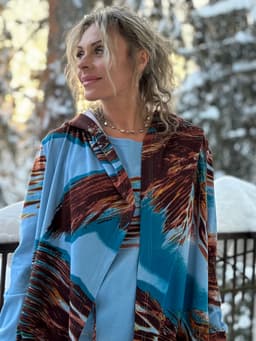 Robe & Tank Top Set — Azure