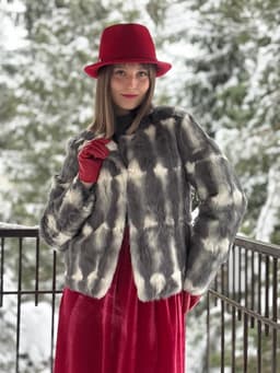 Genuine Rabbit Fur Coat