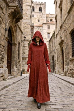 Assassin Dress (Keeper of Secrets) — Burgundy Melange