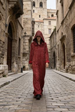 Assassin Dress (Keeper of Secrets) — Burgundy Melange