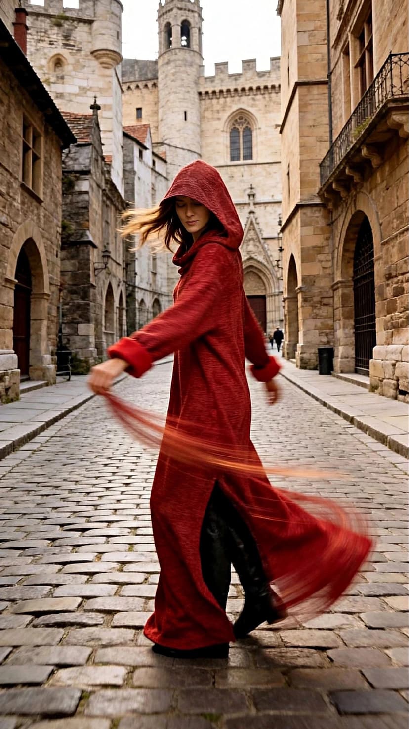 Assassin Dress (Keeper of Secrets) — Burgundy Melange