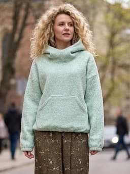 Hoodie Coat Set — Sage (with Sage Arm Warmers)