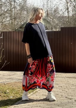 Lined Skirt — Coral