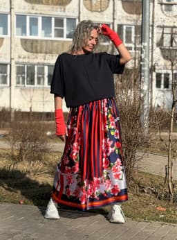 Lined Skirt — Coral