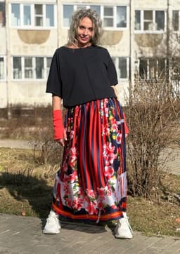 Lined Skirt — Coral