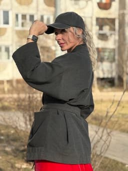 Lined Kimono Coat — Grey