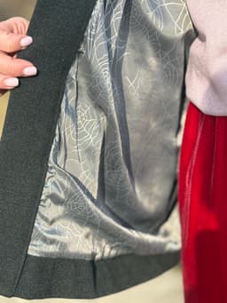 Lined Kimono Coat — Grey