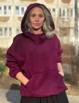 Hoodie Coat — Violet