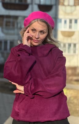 Hoodie Coat — Violet