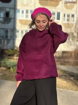Hoodie Coat — Violet